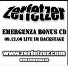 Zerfetzer : Emergenza Bonus CD